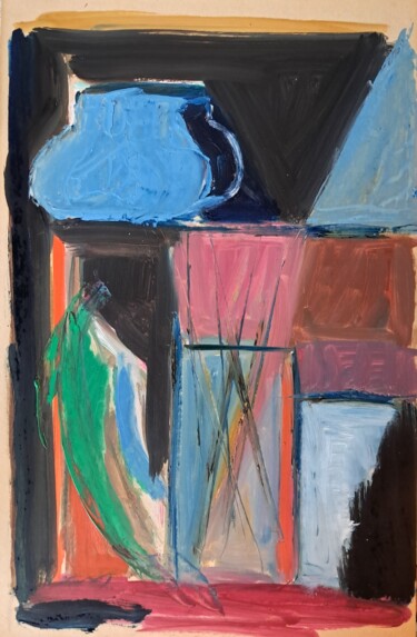 Peinture intitulée "Coin d'atelier au p…" par Martin Jobert, Œuvre d'art originale, Huile