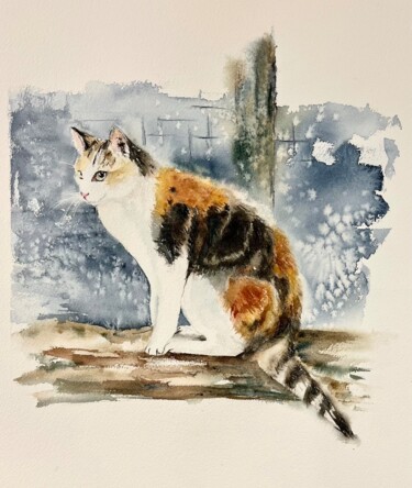 Peinture intitulée "Mistoufle" par Françoise Spineux, Œuvre d'art originale, Aquarelle