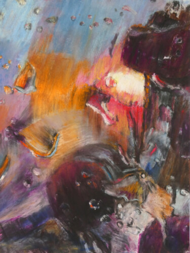 Schilderij getiteld "Zwiegespräch 2" door Gabriele Kübler-Mohr, Origineel Kunstwerk, Pastel