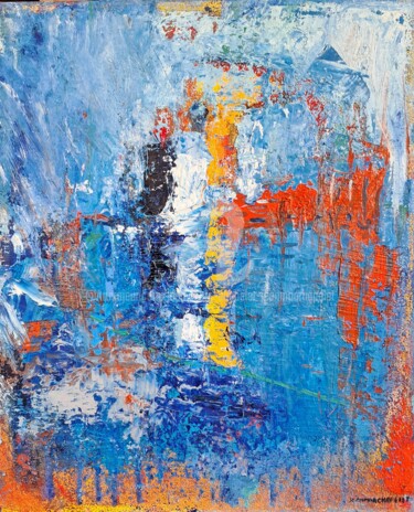 绘画 标题为“Evasion 2018” 由Jean-Marc Chapelet (jeanmarchapelet), 原创艺术品, 油