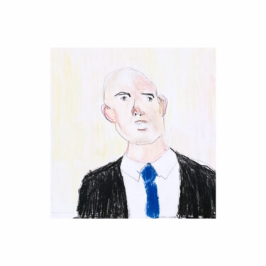 Pittura intitolato "The Agent II" da Irfan Ajvazi, Opera d'arte originale, Olio Montato su Telaio per barella in legno