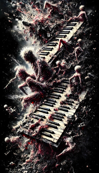 "Voracidad Atonal" başlıklı Dijital Sanat Soulful Spectres tarafından, Orijinal sanat, AI tarafından oluşturulan görüntü