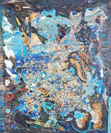 绘画 标题为“L'homme sans tête s…” 由Jean-Marc Chapelet (jeanmarchapelet), 原创艺术品, 油