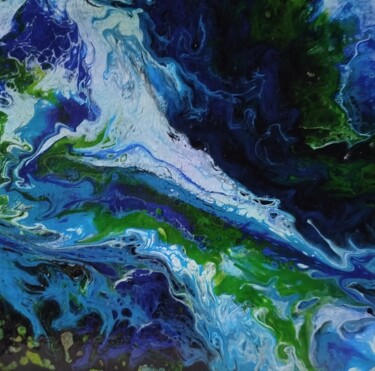 Terra Peinture intitulée "Terra" par Nadejd'Art, Œuvre d'art originale, Acrylique Monté sur Châssis en bois