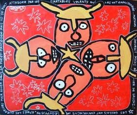 Peinture intitulée "viking 2005" par Damien Deltour, Œuvre d'art originale