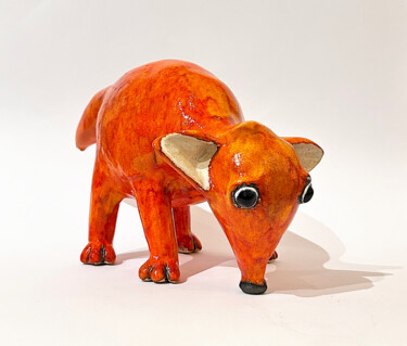 제목이 "The Fox Journey"인 조형물 Viktor Zuk로, 원작, 도예