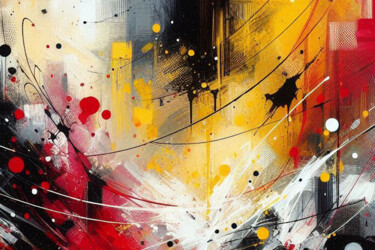 Abstrakte Kunstkomposition 8/150 Картина под названием "Abstrakte Kunstkomp…" - Lee Eggstein, Подлинное произведение искусства, Цифровая печать Установлен на…