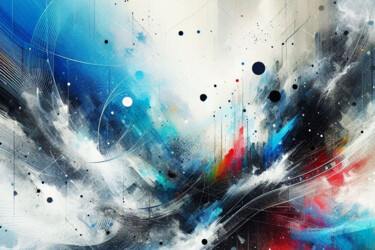 Sprudelnde Symphonie 202 Pittura intitolato "Sprudelnde Symphoni…" da Lee Eggstein, Opera d'arte originale, Stampa digitale Montato su Telaio per bar…