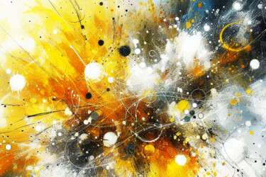 绘画 标题为“Farbexplosion  14” 由Lee Eggstein, 原创艺术品, 数字打印 安装在木质担架架上