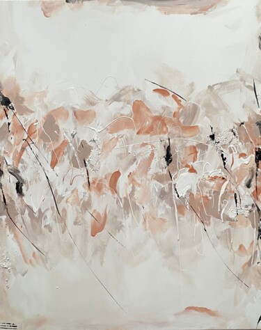 Malerei mit dem Titel "Lightness (Veil of…" von Andreea Zecheru, Original-Kunstwerk, Acryl Auf Keilrahmen aus Holz montiert