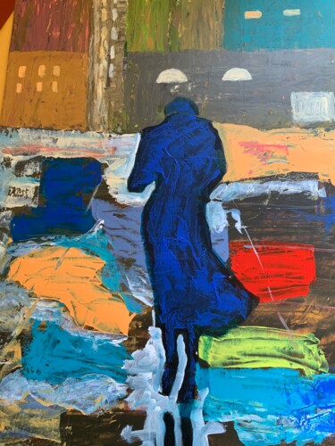 绘画 标题为“Lumières de la ville” 由Bruno Lebeurrier, 原创艺术品, 丙烯