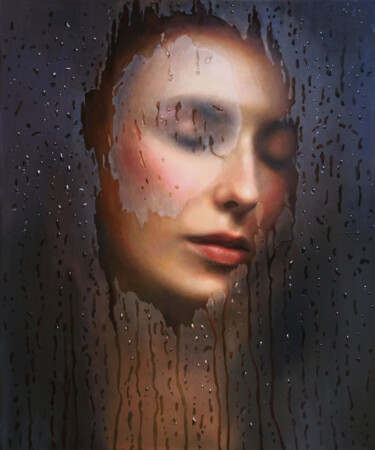 Pittura intitolato "Reflection #3" da Lena Krashevka, Opera d'arte originale, Olio