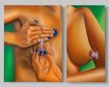 绘画 标题为“INFLATABLE” 由Elize Sokolova, 原创艺术品, 油