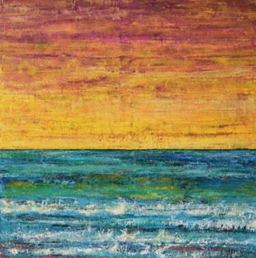 SEA VIEW 2 Картина под названием "SEA VIEW 2" - Dimitra Papageorgiou, Подлинное произведение искусства, Акрил
