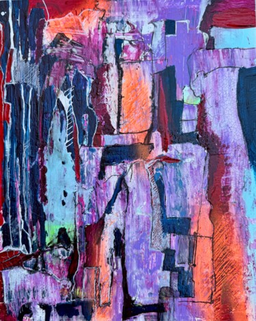 Peinture intitulée "Artefacts shared th…" par Christoph Scholz, Œuvre d'art originale, Acrylique Monté sur Panneau de bois