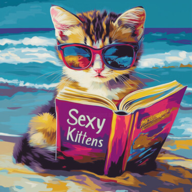 Arte digital titulada "Sexy Kittens" por Wonder Art, Obra de arte original, Trabajo Digital 2D