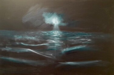 Peinture intitulée "Moonlight" par Antonino Siragusa, Œuvre d'art originale, Acrylique Monté sur Châssis en bois