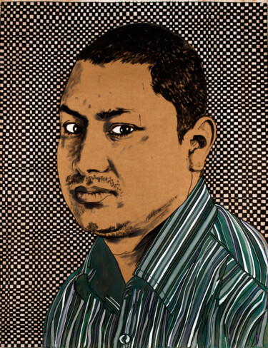 Peinture intitulée "Ahmed" par Baptiste Laurent, Œuvre d'art originale, Acrylique