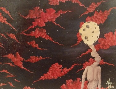 绘画 标题为“Red clouds” 由Alex Moon, 原创艺术品, 油