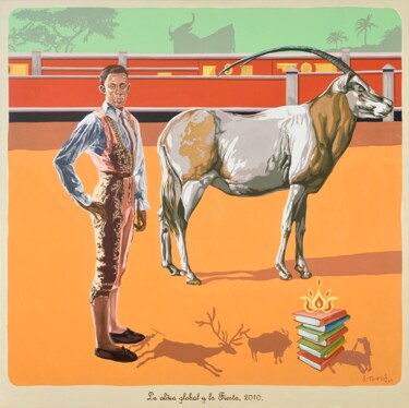 绘画 标题为“La aldea global y l…” 由Salvador Torres, 原创艺术品, 油 安装在木板上