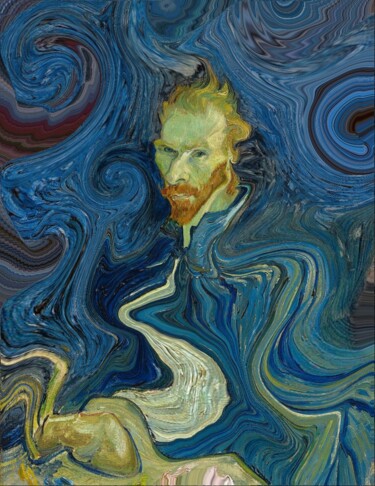 数字艺术 标题为“Vincent van Gogh Se…” 由Ernesto Rivera Novoa, 原创艺术品, 数字油画