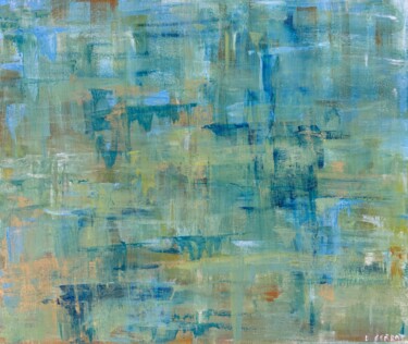 Agua Peinture intitulée "Agua" par Maria Lucrecia Serrat, Œuvre d'art originale, Acrylique Monté sur Châssis en bois