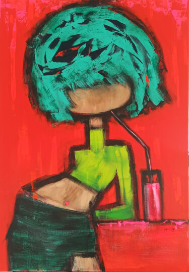 Pintura titulada "Tekitisi" por Eva Hidalgo, Obra de arte original, Acrílico Montado en Bastidor de camilla de madera