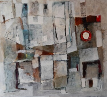 Pintura intitulada "Cidade 12" por Policarpo Ribeiro, Obras de arte originais, Óleo