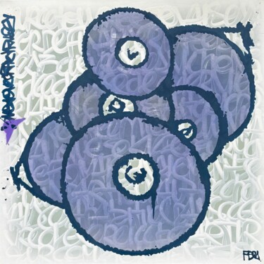 Painting titled "Trilogy24 3/3" by Fbes, Original Artwork, Acrylic