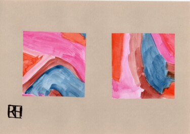 Peinture intitulée "Carnet printemps ét…" par François Rigler, Œuvre d'art originale, Acrylique Monté sur Carton