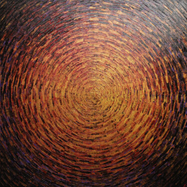 Painting titled "Grand éclat brasill…" by Jonathan Pradillon, Original Artwork, Acrylic Mounted on Wood Stretcher frame