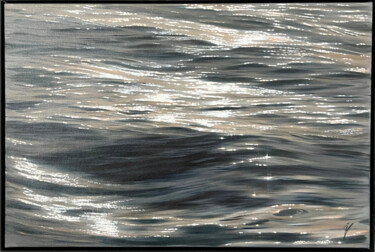 Painting titled "Somewhere Only We K…" by Eva Volf, Original Artwork, Oil Mounted on Wood Stretcher frame