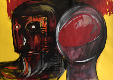 「Mannequin (Object N…」というタイトルの描画 Roman Lasaによって, オリジナルのアートワーク, パステル