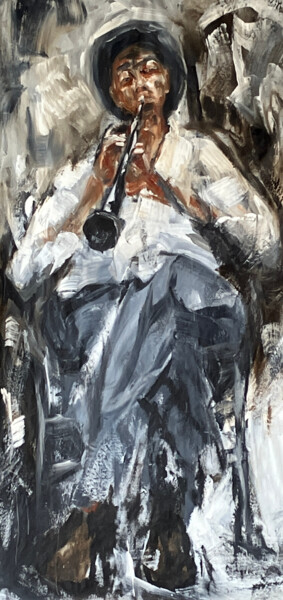 Der Rattenfänger von Hameln Painting titled "Der Rattenfänger vo…" by Filip Callewaert, Original Artwork, Acrylic