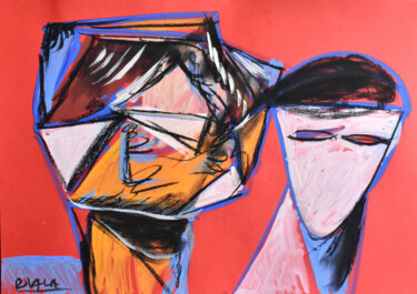 Tekening getiteld "Mannequin (Object N…" door Roman Lasa, Origineel Kunstwerk, Pastel