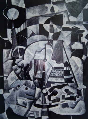 Painting titled "Sem título" by Policarpo Ribeiro, Original Artwork, Oil