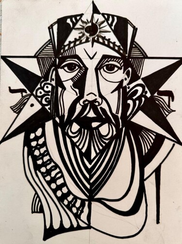 图画 标题为“Salomão” 由Policarpo Ribeiro, 原创艺术品, 丙烯