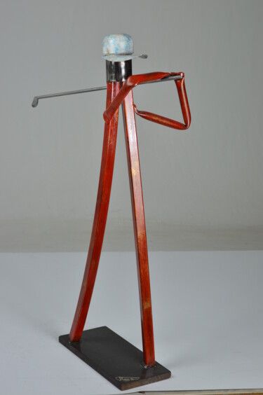 "Red golfeur" başlıklı Heykel Roger Flores tarafından, Orijinal sanat, Metaller