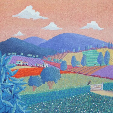 Colcham Peinture intitulée "Colcham" par Valerie Lacalmontie, Œuvre d'art originale, Huile