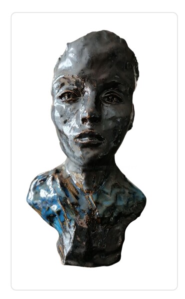 Sculpture titled "Sculpture femme" by Marie Pascale Martins, Original Artwork, Ceramics