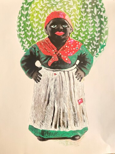 Collages titled "Jemima" by Rochele Royster, Original Artwork, Collages