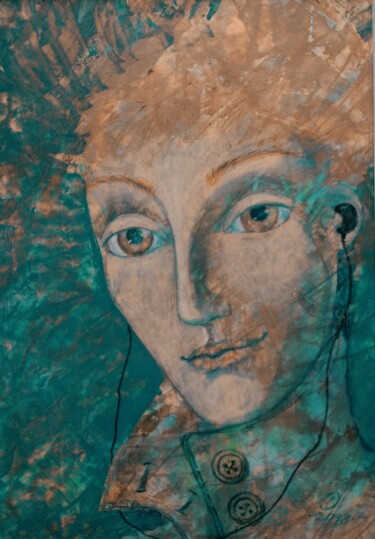 Autumn blues/Осенний блюз 绘画 标题为“Autumn blues/Осенни…” 由Olga Griunberg, 原创艺术品, 丙烯 安装在纸板上