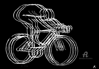Digitale Kunst getiteld "Tigersprung" door Artletico, Origineel Kunstwerk, 2D Digital Work