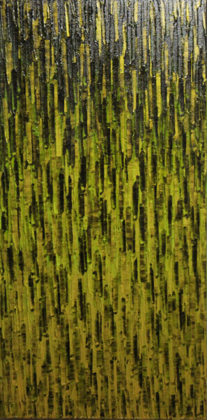 Matrice or verte 绘画 标题为“Matrice or verte” 由Jonathan Pradillon, 原创艺术品, 丙烯 安装在木质担架架上