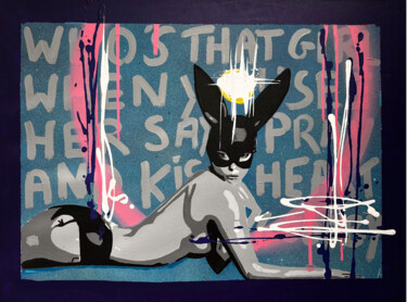 Peinture intitulée "WHO'S THAT GIRL" par Jo Y Posso, Œuvre d'art originale, Acrylique Monté sur Châssis en bois