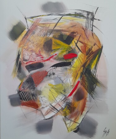 Peinture intitulée "Un lointain inconnu" par Lys B., Œuvre d'art originale, Acrylique