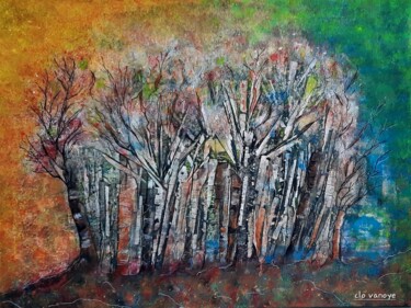 Schilderij getiteld "Densité" door Clo Vanoye, Origineel Kunstwerk, Acryl
