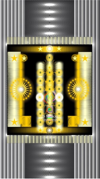 数字艺术 标题为“OO1” 由Di Nicácio, 原创艺术品, 2D数字工作