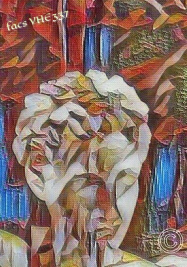 「Buste romain」というタイトルのデジタルアーツ Swedyによって, オリジナルのアートワーク, デジタル絵画