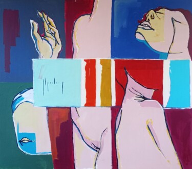 Painting titled "#24_N.A.M." by F Ghysenberg, Original Artwork, Acrylic